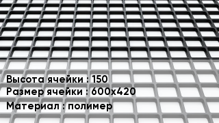 Георешетка 150 Ячейка: 600х420 полимер